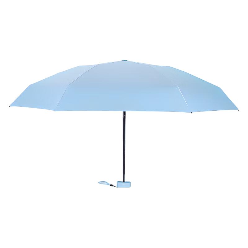 Leyoubaiyi Mini Portable Folding Sun Umbrella UV Protection Black Coating Sunscreen Rain Umbrella