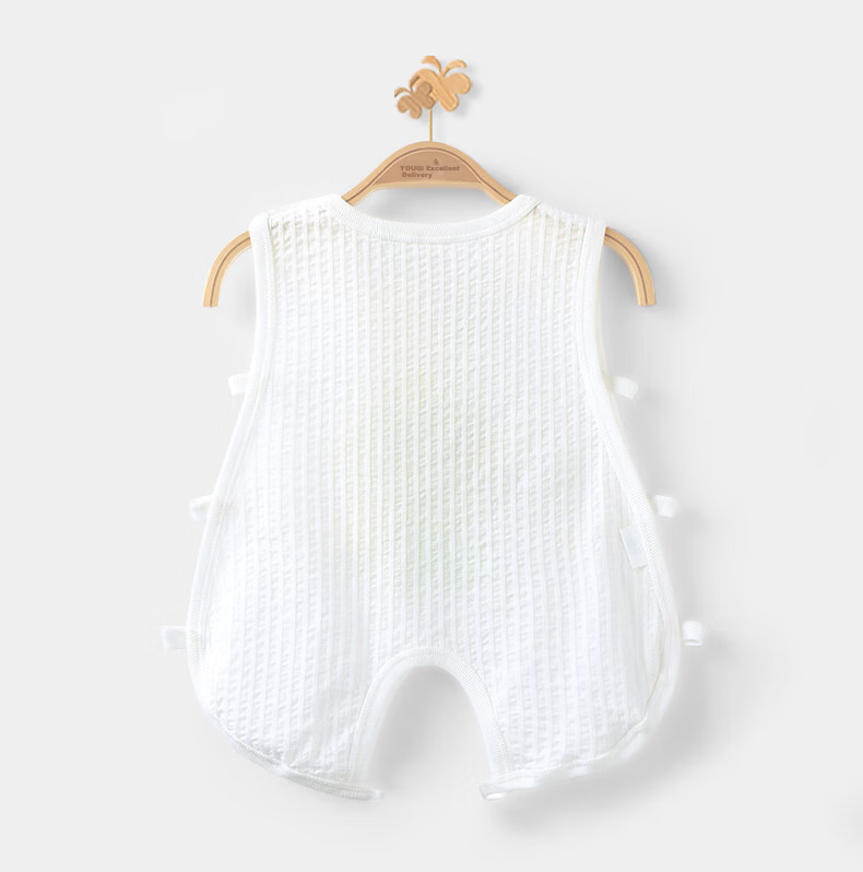 Youqi Baby Summer Sleeveless Side-Open Hollowed Pipa Romper Thin Baby Bodysuit Children's Vest Jumpsuit 11