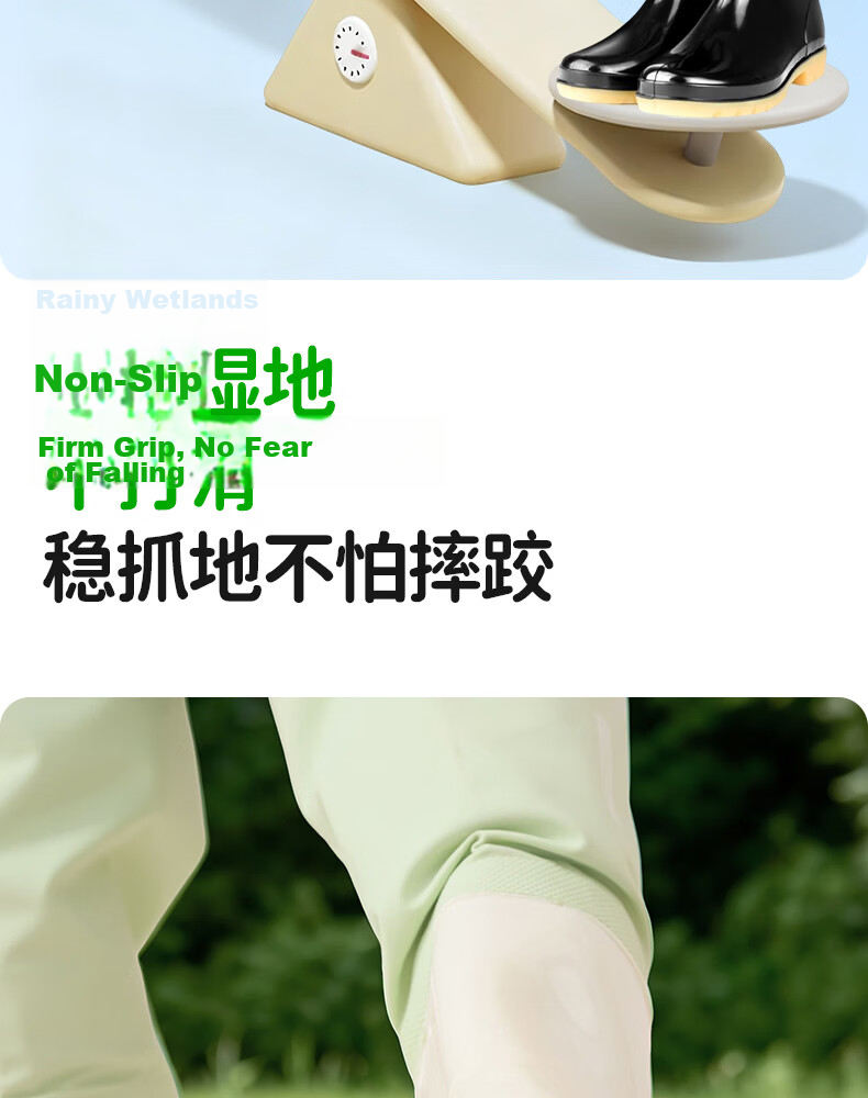 FOOTOPPO Adjustable Cuff Kids Rain Boots Girls Long Tube Beach Shoes Boys High Tube Water Shoes Hiking Creek Shoes 5