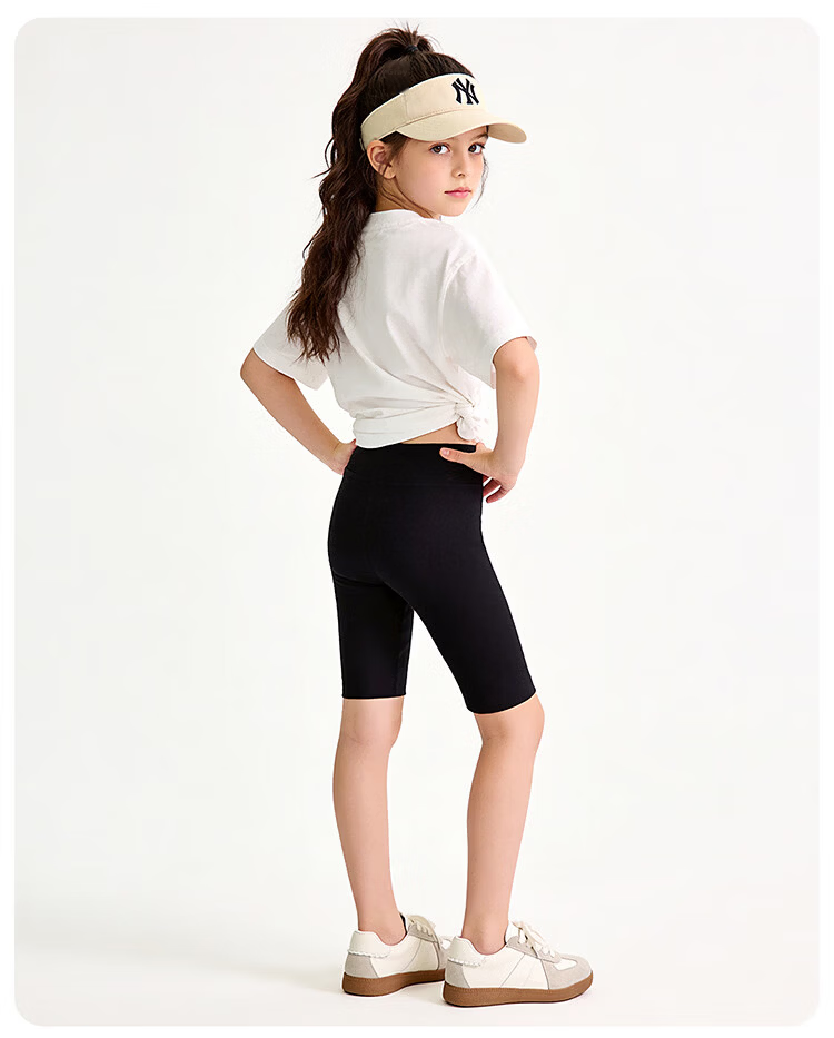 Bingxue Cotton Children's Shark Shorts Girls Summer Five-Point Safety Pants Cotton High-Waist Yoga Shorts Sports Leggings 19