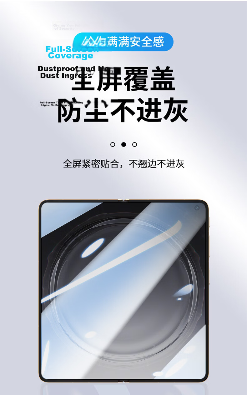Langling [Inner and Outer Screen Set] Compatible with OPPO Find N6 Phone Film Find N6 Foldable Screen Non-Tempered Hydrogel Full Screen Coverage Scratch-Resistant Front Protective Film 3