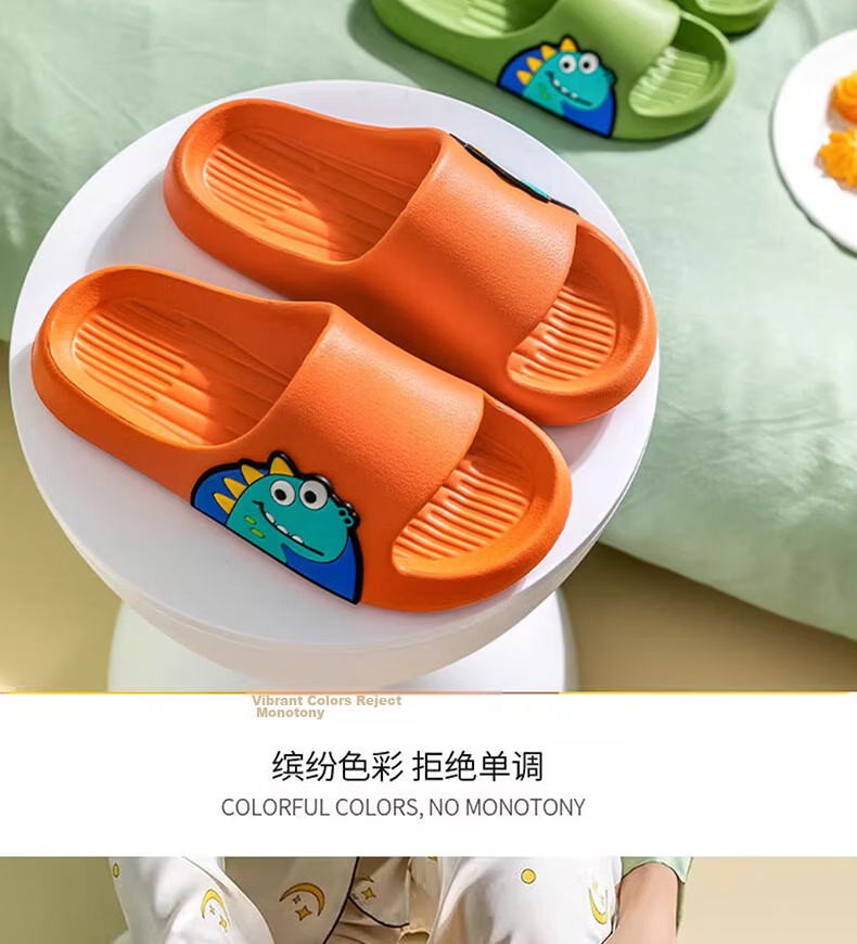 XGGC Kids Boys Summer Indoor Non-Slip Dinosaur Cartoon Family Slippers Girls Pink Size 28-29 16