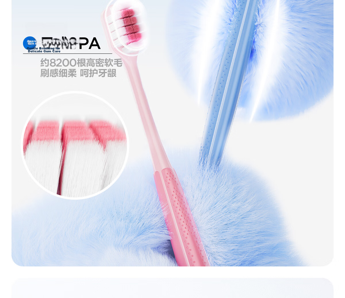 Canban Simple High-Density Soft Bristle Toothbrush, Wide Head, Thin Base, Gum Protection, Gentle on Gums, Cleans Thoroughly, 2 Pieces 5