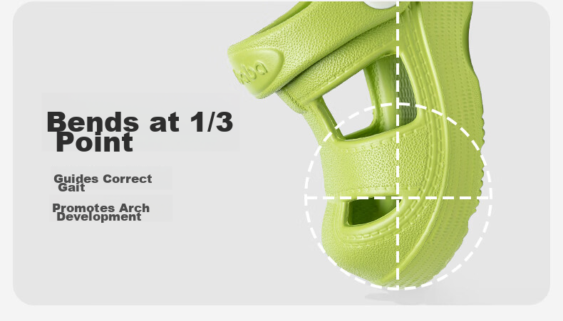 Pig Daddy Kids Slippers Boys Girls Summer Clogs Infant Home Outdoor Non-Slip Baby Green Size 17 6