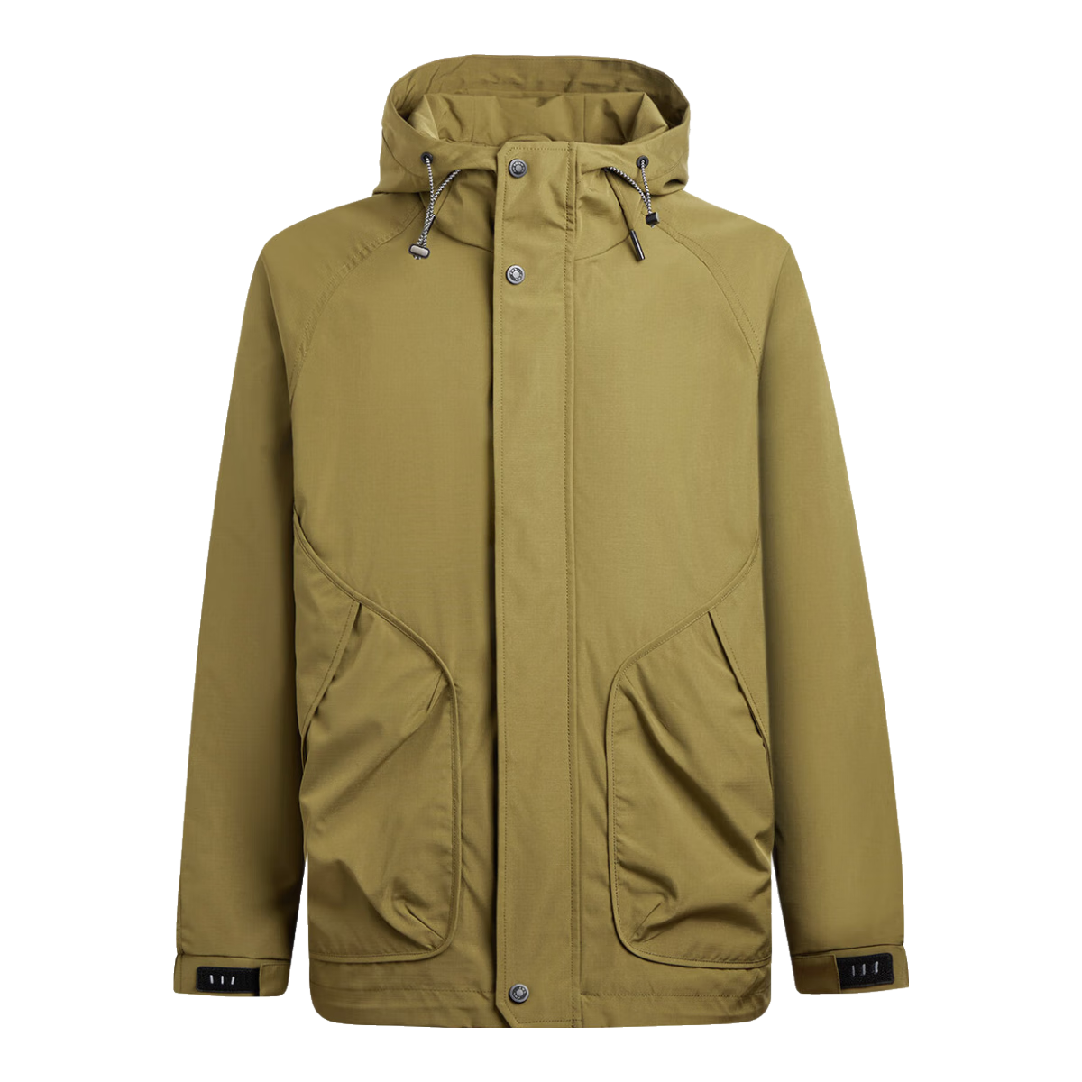 FIRS [Sanfang Technology] Lightweight Men's Jacket with Windproof Hood, Outdoor Wear-Resistant Zip-Up Casual Coat