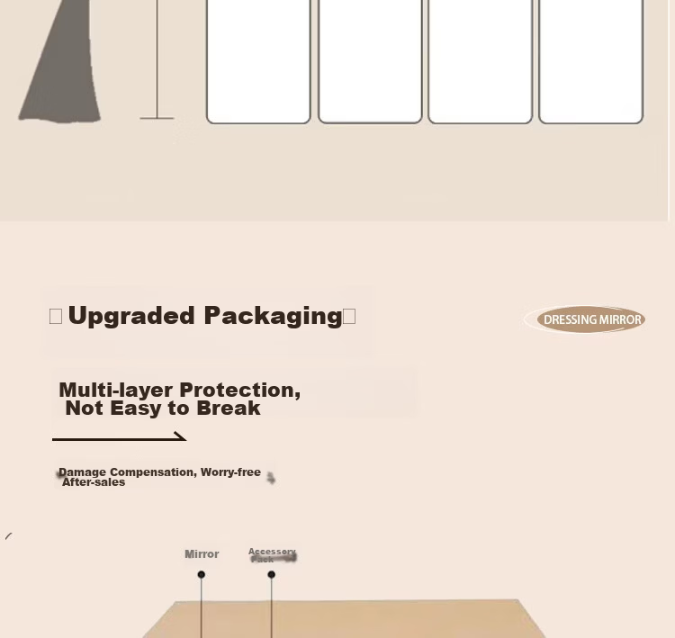 Anerya Full-Length Floor Mirror Aluminum Alloy Dressing Mirror 40x150cm for Home Bedroom Dorm Wall-Mounted 25