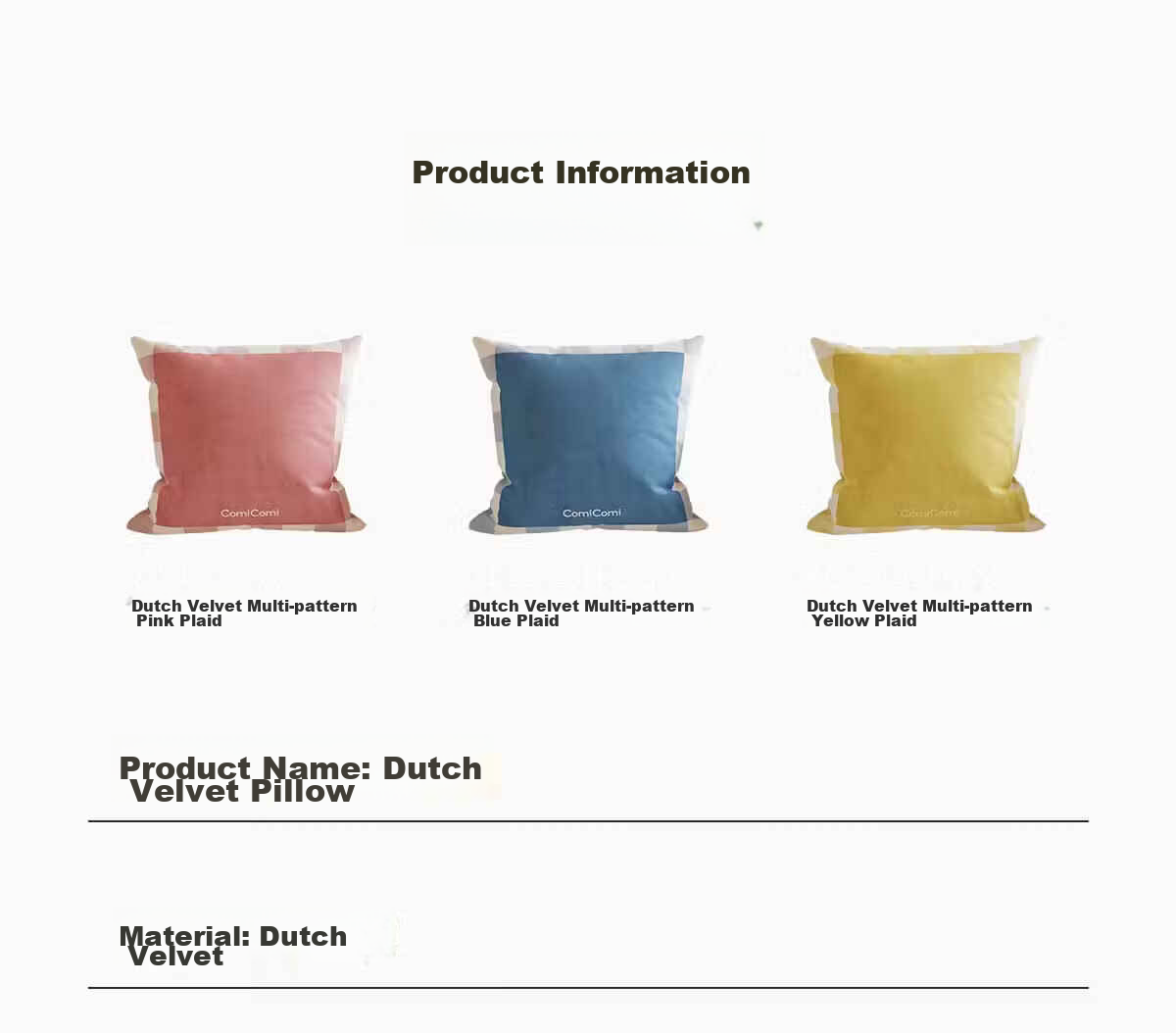 COMICOMI Sofa Cushion Luxury Living Room Pillow with Removable Cover and Insert 45x45cm 16