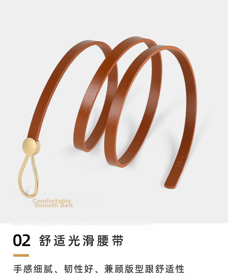 Viney Genuine Leather Women's Belt Waistband for Pants and Skirts Adjustable Waist Belt Birthday Gift for Wife and Girlfriend 9