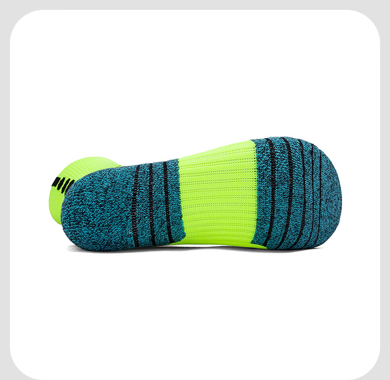 TFO Competition-Grade Outdoor Socks, Breathable Hiking Socks, Sports Running Training Socks 2202458, Men's Fluorescent Green, Size L 12