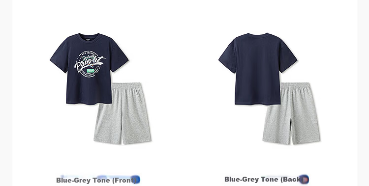 Balabala Boys' Short Sleeve Set Kids' Two-Piece Quick-Dry Comfortable T-Shirt and Pants 2026 New Summer Collection 22