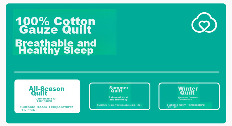 PurCotton Kids Antibacterial Anti-Mite Cotton Gauze Quilted Quilt Core Kindergarten Quilt Four Seasons Universal Dream Journey 1.5x2m 2