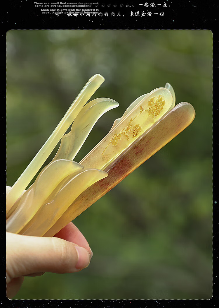 Zhuishi Ox Horn Hairpin Ancient Style Jade Hairpin Women New Chinese High-End Resilient Hairpin Daily Qixi Festival Gift for Girlfriend 13