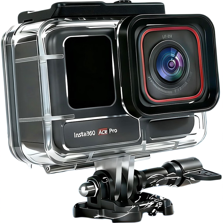 Shili Fan DJI Action 6 Waterproof Case Set 60m Diving Full Protection Accessories + Sports Camera Handheld Floating Stick Set