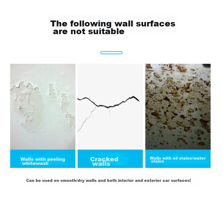 Qinghua Clay Sealant Adhesive, Anti-Collision Wall Sticker, Photo Wall Frame, Traceless Double-Sided Tape, Cleaning Adhesive, 4 Strips * 2 Pieces 9