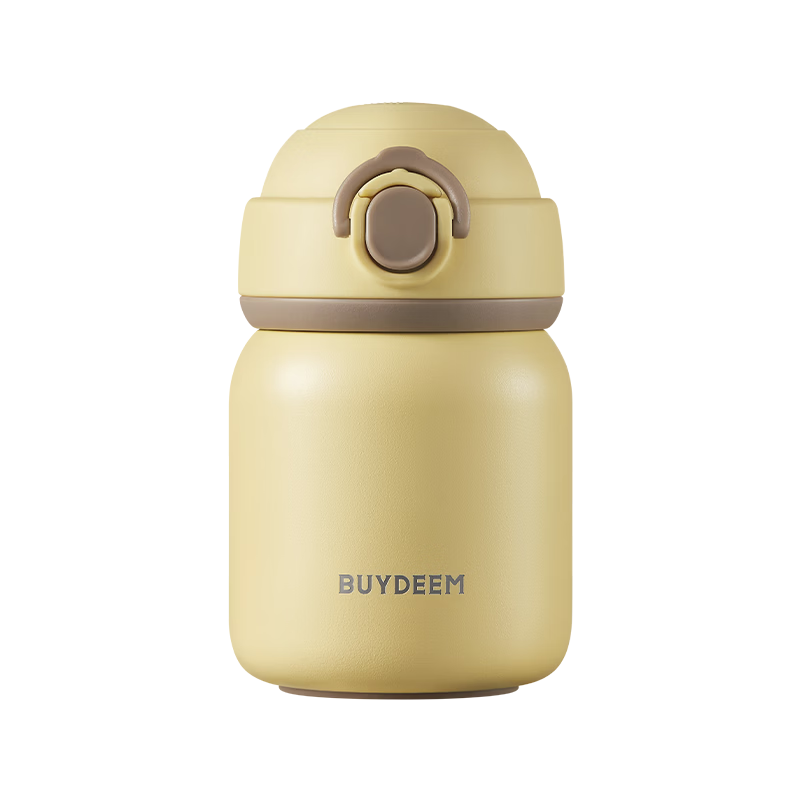 Buydeem Flip-Top Insulated Mug, 304 Stainless Steel, for Men And Women Students, Mini Outdoor Travel Portable, Mid-Autumn Festival