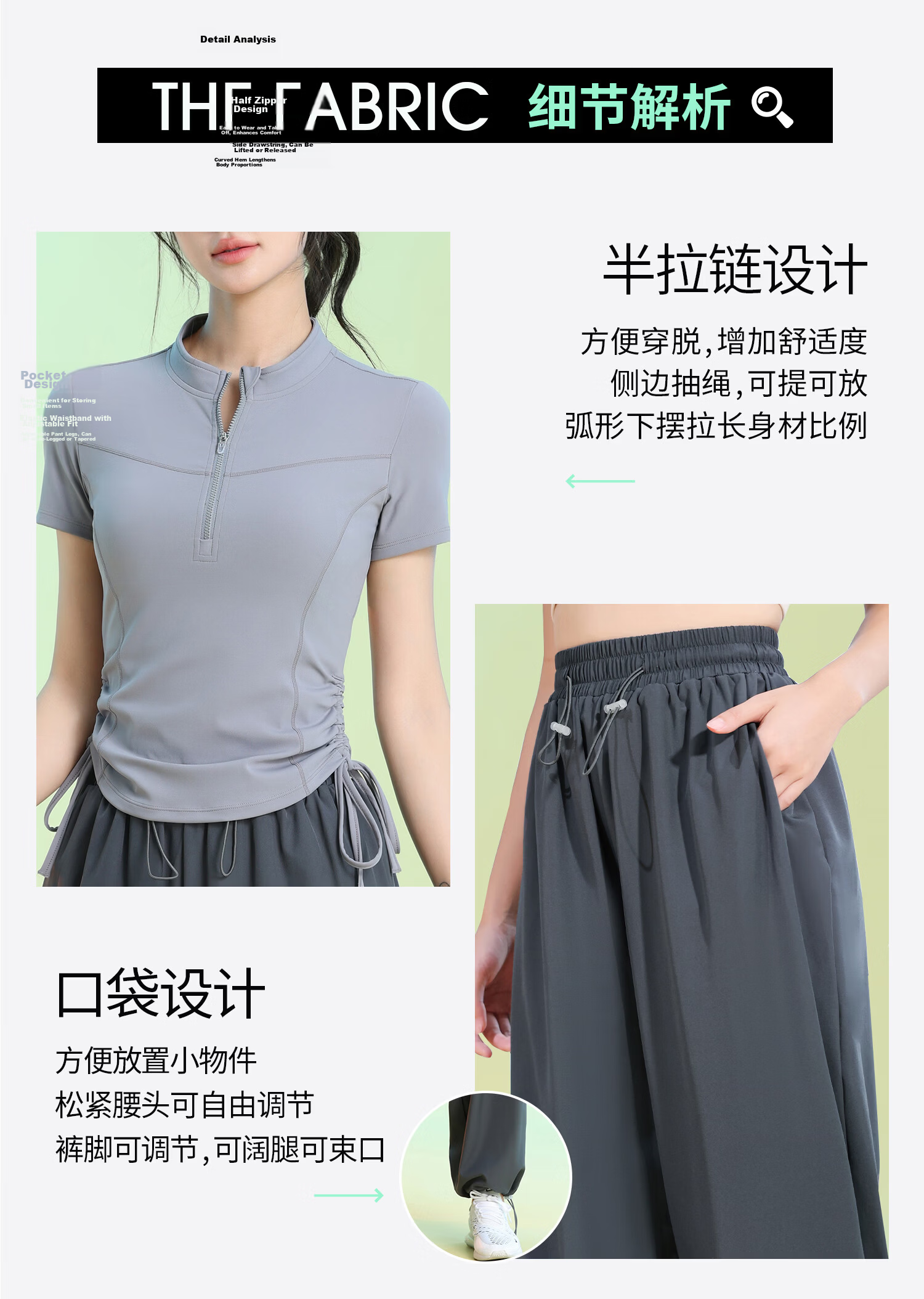 Baisirong Women's Tennis Basketball Short Sleeve Sports Set Running Training Fitness Jump Rope Dance Yoga Wear 2