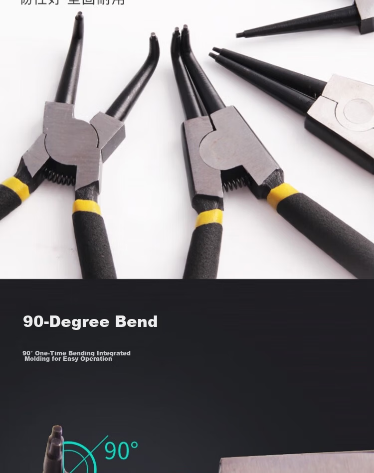 Deli Tools 7-inch Internal Circlip Pliers DL0343 8
