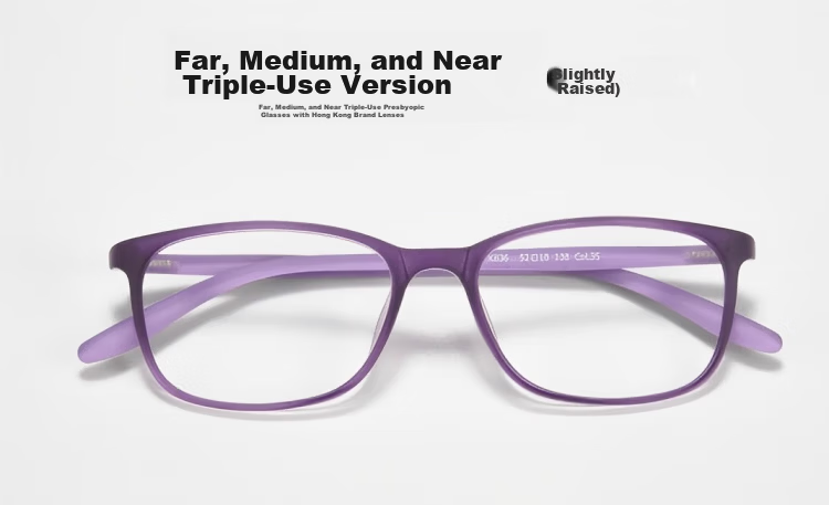 Chuangguo Japanese Women's Reading Glasses, Automatic Zoom, Imported, for Far, Middle And Near Vision, High-Definition, Anti-Blue Light, Anti-Aging, Youthful Appearance 25