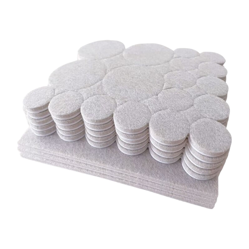 Hujia Table And Chair Foot Pads, Multi-Pack, Wear-Resistant, Non-Slip, Quiet, Floor Protection, Felt Pads for Sound Absorption And Stool Cushions