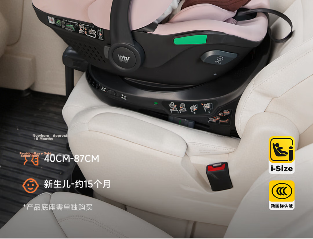 Welldon Little Crown 3 New National Standard Infant Car Seat Carrier 0-15 Months Newborn Baby Special Seat 3