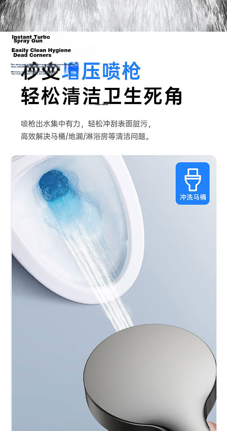 JROR [Seiko] Six-Mode High-Pressure Shower Head Large Panel Bathroom Showerhead 9