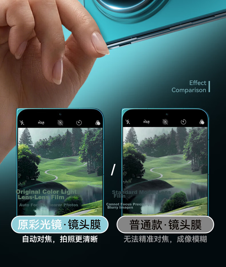 BLUEO AR Anti-Reflective Lens Protector for vivo X Fold6 Rear Camera Film High-Definition Drop-Resistant Scratch-Resistant Phone Screen Protector with Alignment Tool 5