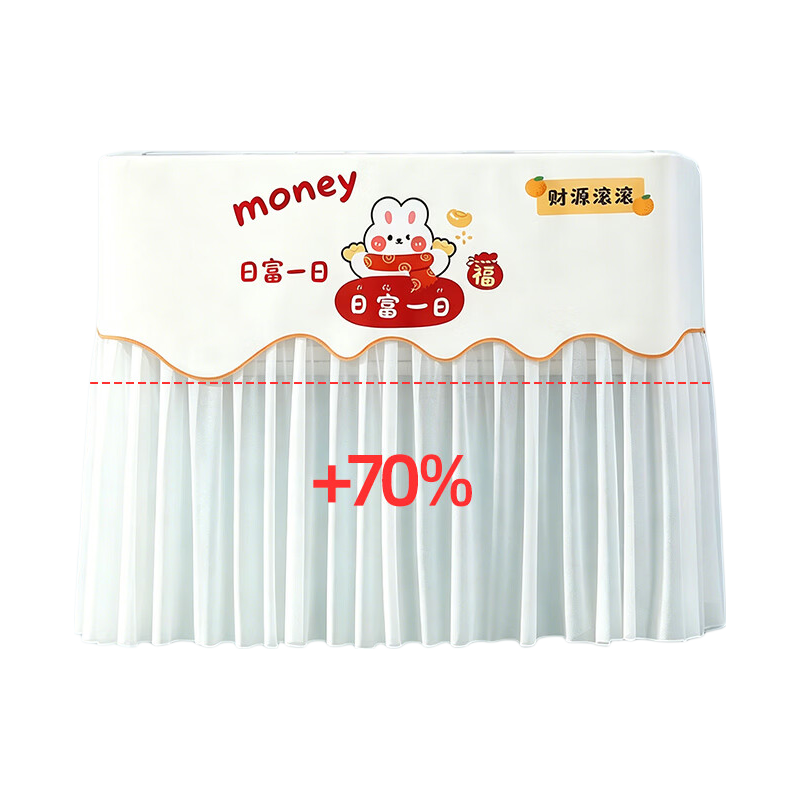 Gonghechuan Air Conditioner Wind Deflector Shield, Anti-Direct Blowing, Baby Postpartum Protection, Air Outlet Wind Blocker, Universal Hanging Air Conditioner Cover
