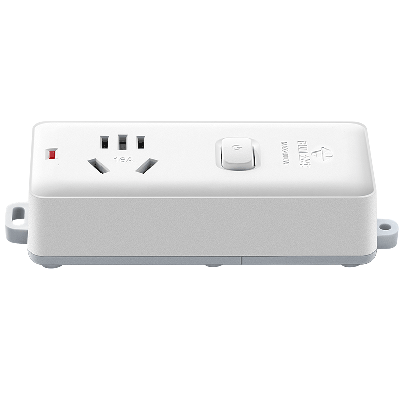 BULL High-Power 16A Socket Power Strip/Extension Cord/Power Board for Air Conditioner, Water Heater, Electric Heater, 1 Master Control, Wireless, Requires Self-Wiring And Plug, 104D
