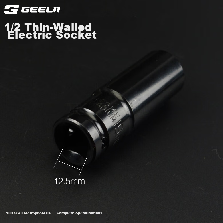 GeeLii 1/2 Inch Large Impact Electric Wrench Socket Extended Hex Drill Air Impact Socket 30mm 81021 4