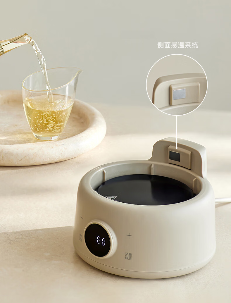 Olayks Instant Full Glass Health Kettle Pure Glass Glue-Free Multifunctional Electric Kettle Office Silent Flower Tea Kettle Automatic Constant Temperature 18