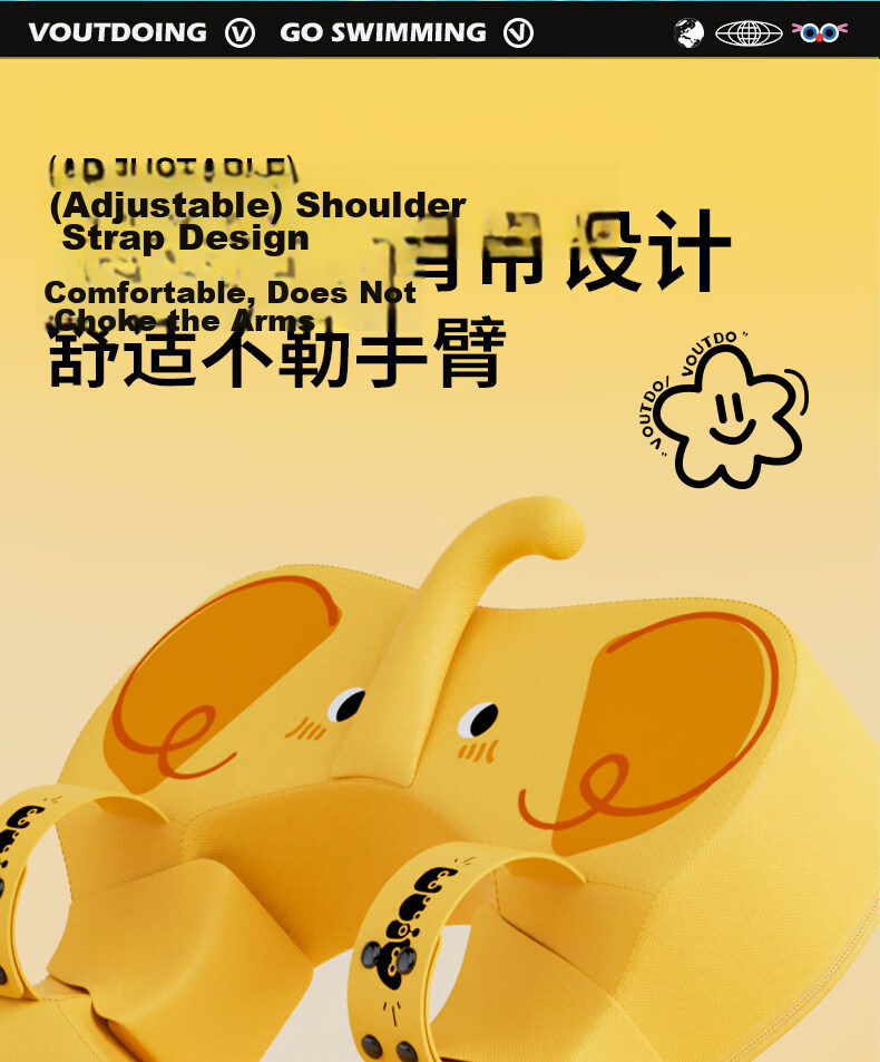 Voutdo.ing Baby Swimming Ring Inflatable-Free Underarm Float for Babies Over 6 Months 19