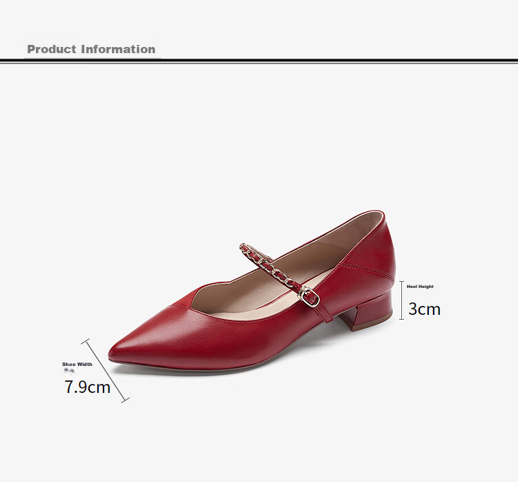 Le Saunda Cai Wenjing Commuter Chunky Heel Lambskin French Mary Jane Shoes Women 6T31311 Leopard Print LES 39 9