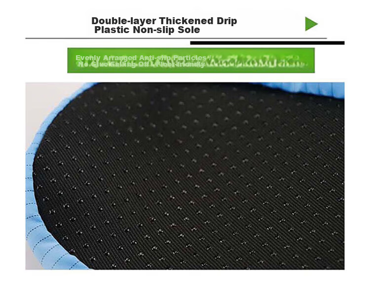 Bingyu Anti-Static Shoe Covers 5 Pairs [Jingcang] Sky Blue Anti-Static Non-Slip Sole Dust-Free Indoor Workshop Laboratory Cloth Shoe Covers BYT-490 7