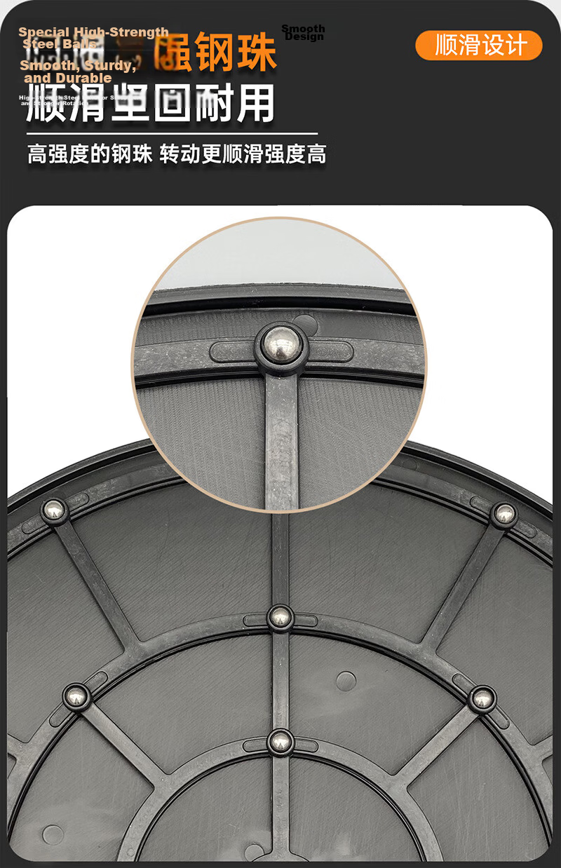 ZhuGuo Packing Turntable 40cm x 1.8cm Plastic Heavy-Duty 360-Degree Rotating Base Multi-Purpose Display Stand for Packaging and Sealing 3