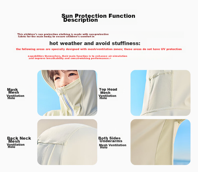 Lemon Baby Kids Breathable Cooling Sunscreen Jacket UV Protection Skin Jacket for Boys and Girls 1