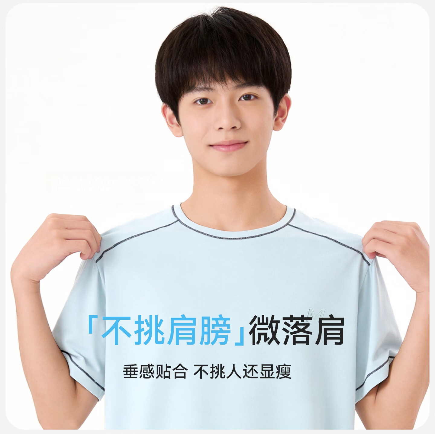 Langsha Children's Pajamas 2026 New Boys Teenagers Student Ice Silk Short Sleeve Set Summer Thin Homewear 6