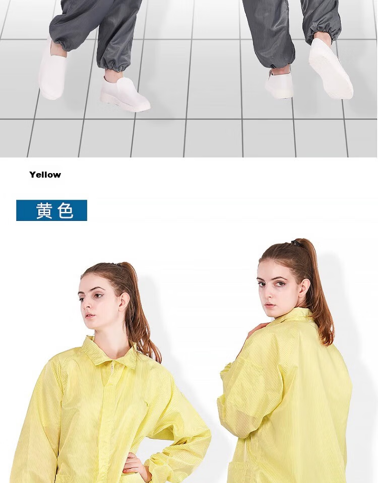 Mulang Anti-Static Two-Piece Cleanroom Suit Food Factory Protective Clothing Electronics Workshop Dustproof Workwear White 2XL [Jing Suda] 22