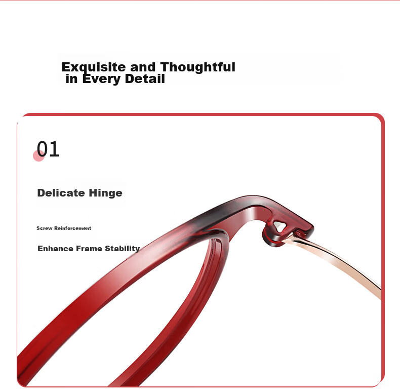 Volkswagen Genuine German Reading Glasses for Women Anti-Blue Light Ultra-Light Eyewear Mother's Day Gift for Mom 652-350 12