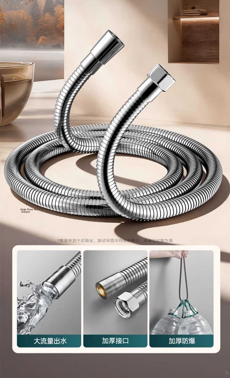 X-GRKE Seiko Pressurized Shower Head Set with Hose, 5-Mode Adjustable High-Pressure Bathroom Shower Sprayer 18