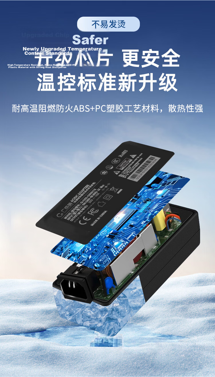 Guangchengming HP Omen Laptop Charger 20V 14A 280W Universal HP Omen 6/7/8/9/10th Gen Power Adapter 4.5*3.0mm Blue Tip with Pin 3