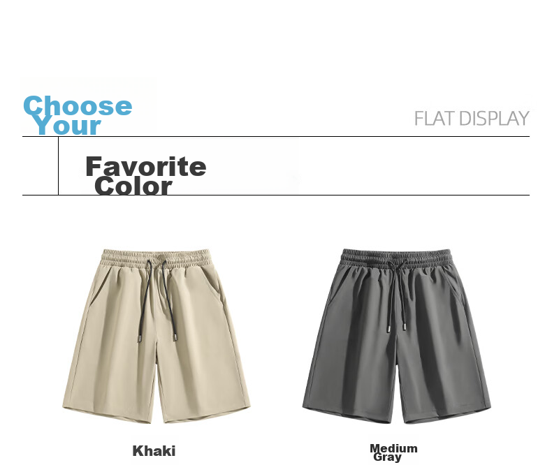 JEANSWEST LIFE Men's 2026 New Summer Sports Beach Ice Silk Cooling Air-Conditioned Five-Point Shorts B 20