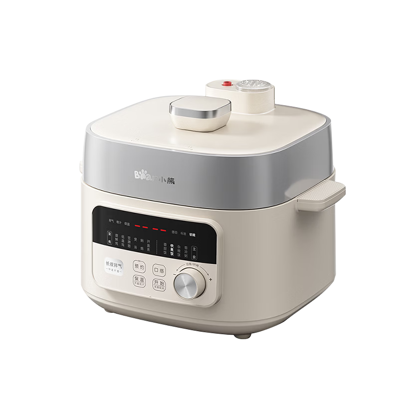 Bear Electric Pressure Cooker Small Smart High-Pressure Rice Cooker Household Multifunctional Automatic Exhaust YLB-D25F1 [New Generation True Boiling] 2.5L Iron Pot