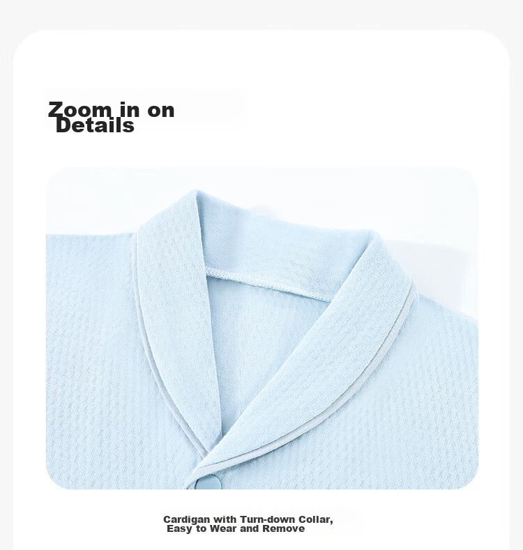 Yiershuang Boys' Cotton Mesh Long Sleeve Pajama Set Spring Summer Kids' Homewear for Older Boys and Teenagers Air-Conditioned Clothing 11