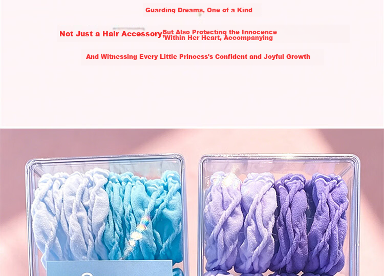 Princess Password Children's Day Gift High Elasticity Hair Tie for Girls Soft Hair Band Student Hair Rope Hair Accessory 6