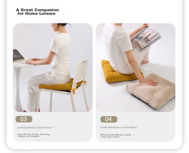 Ailute Office Seat Cushion Chair Pad Non-Slip Breathable Soft Cushion for Long Sitting All-Season Universal Stool Seat Dining Chair Cushion 17