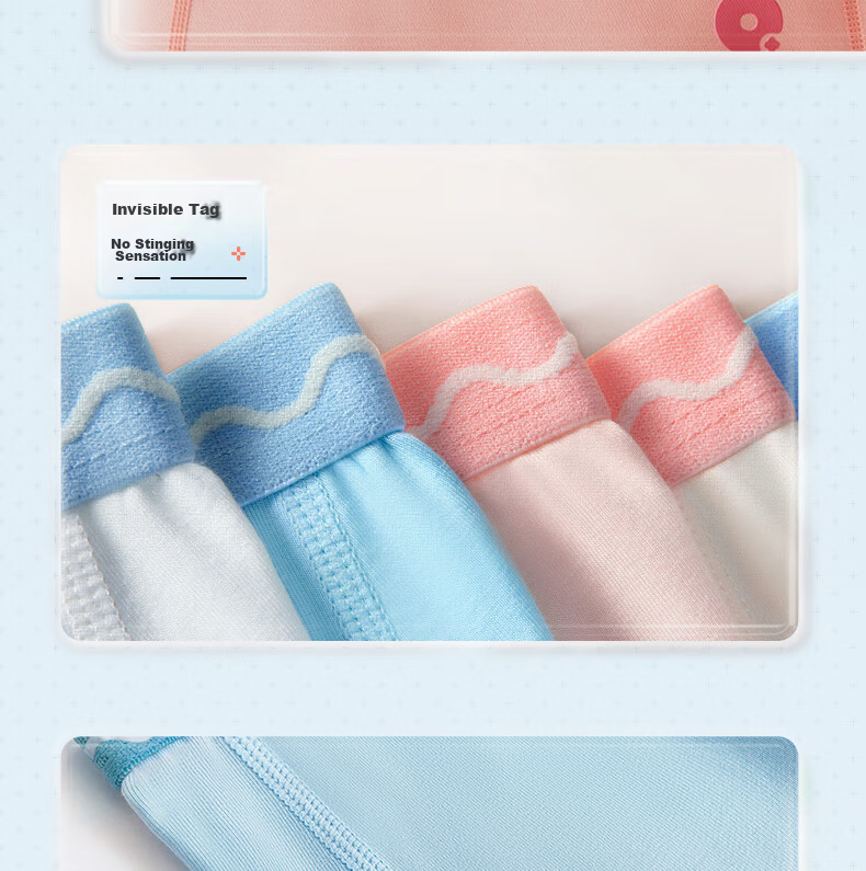 Q21 Girls' Cotton Underwear, Class A Cotton Sponge Purifying Shorts, Boxer Briefs, Antibacterial Underwear, 3-Pack, 120cm 19