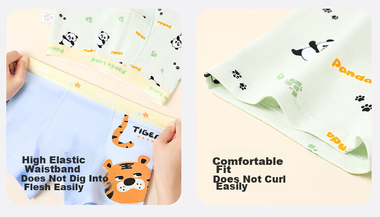 Yuzhaolin Boys' Cotton Boxer Briefs for Kids 6-12 Years Old, Class A, Soft and Comfortable, No Pinching, Toddler and Big Boys' Underwear 14