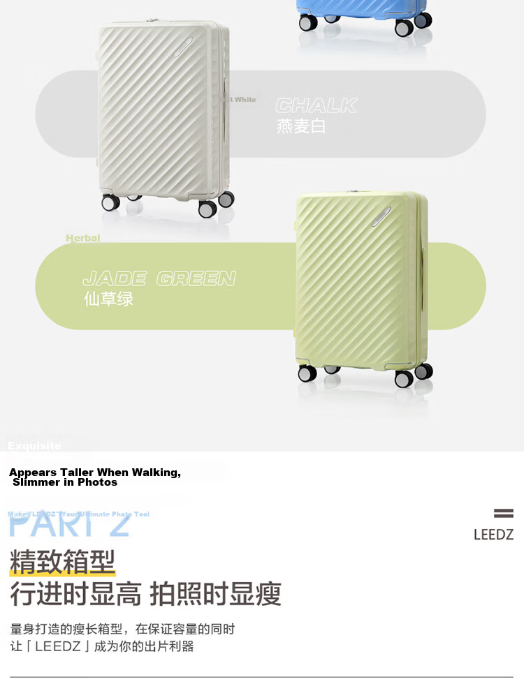 AMERICAN TOURISTER Large Capacity Suitcase, Wheeled Luggage with Password Lock, Travel Case, 28-Inch, Hu Xianxu's Style NN7, Grass Gree 3