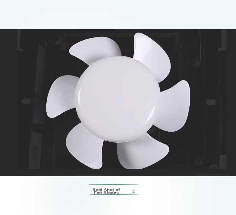 Nedfon Exhaust Fan Bathroom Ventilation Fan Household Louver Wall Window Ventilator Low Noise Kitchen Smoke Extractor All Plastic Model - 10 Inch APB25-5-BS 28