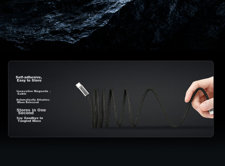 DECOKEE Magnetic 240W Fast Charging Data Cable Type-C for Huawei Honor Xiaomi Apple Gaming Laptop [Dual C Ports] 240W 2